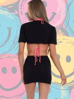 😃 SMILEY GRAFFITI CUT-OUT CO-ORD 🎨🖤 - Image 3